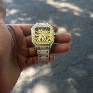 Gold and Silver Two-Tone Luxury Watch